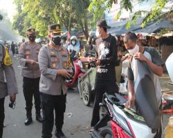 Kunjungi Pasar Kapolres Lebak Ajak Ped