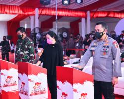 Tinjau Vaksinasi Massal Akabri 96 Kapo