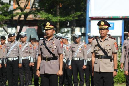 KAPOLRES DEMAK PIMPIN UPACARA SERT