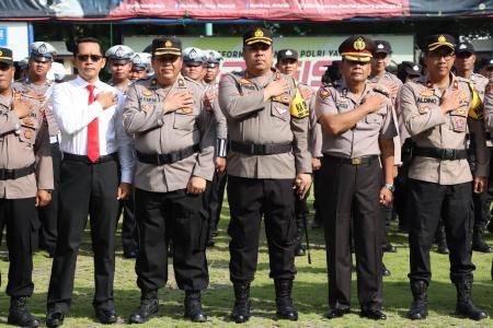 KAPOLRES DEMAK PIMPIN UPACARA KENA
