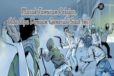 Aksi Tawuran Antar Remaja Di Duga Karn