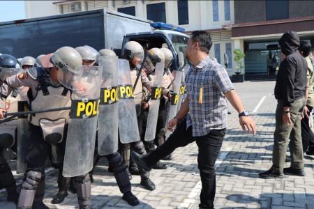 HADAPI PILKADA POLRES DEMAK GELAR 