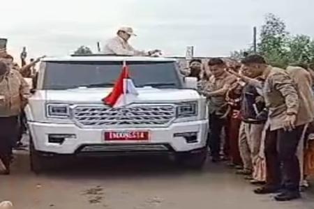 Presiden RI Prabowo Subianto Kunker ke BLUPPB Desa Pusakajaya Utara Ti