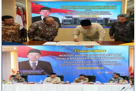 Menteri Nusron Tandatanngani Prasasti 