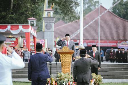 Sekda Banyumas Pimpin Upacara Hari Jad