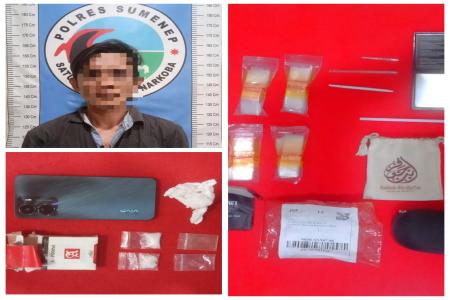 Polres Sumenep Kembali Ungkap Kasus Narkoba Di Pinggir Jalan Yos Sudar