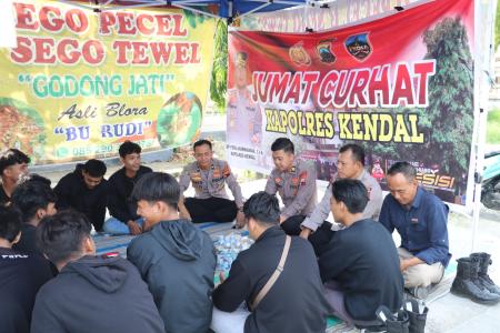 Kapolres Kendal Turun Langsung Dengark