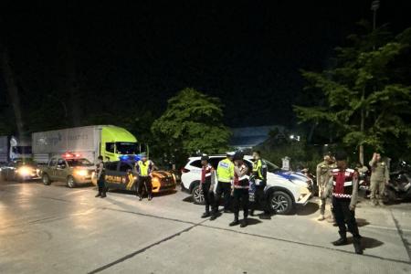 Patroli Gabungan Skala Besar Polres Te
