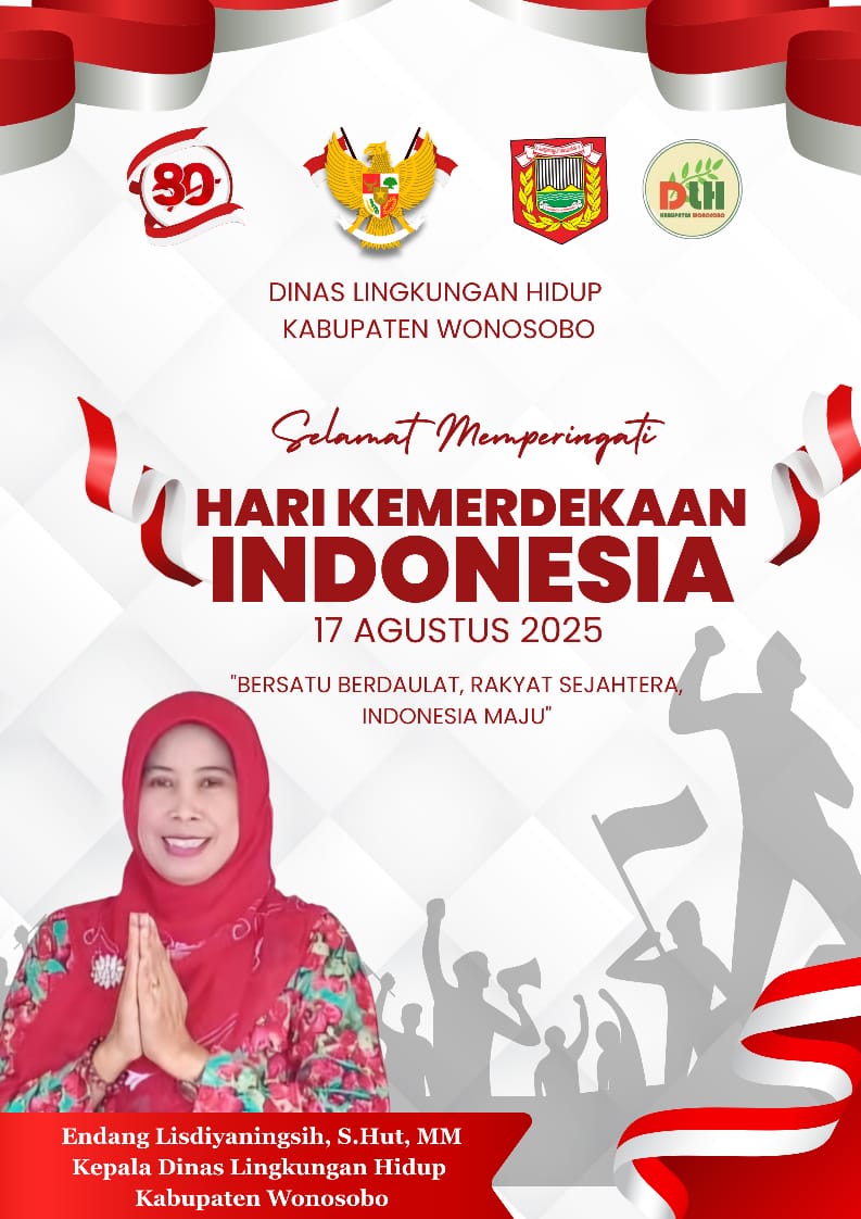 Dinas lingkungan Hidup kabupaten Wonosobo Mengucapkan Dirgahayu Republ